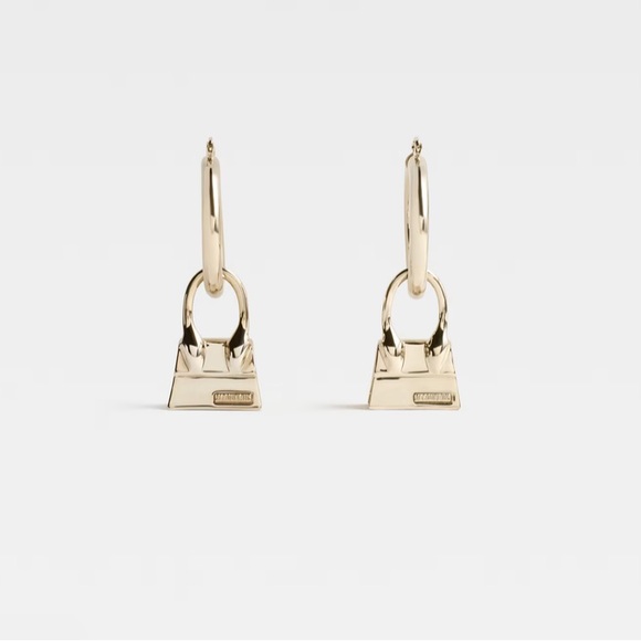 NWT Jacquemus Hoop earrings with Chiquito pendant Gold - Picture 1 of 6
